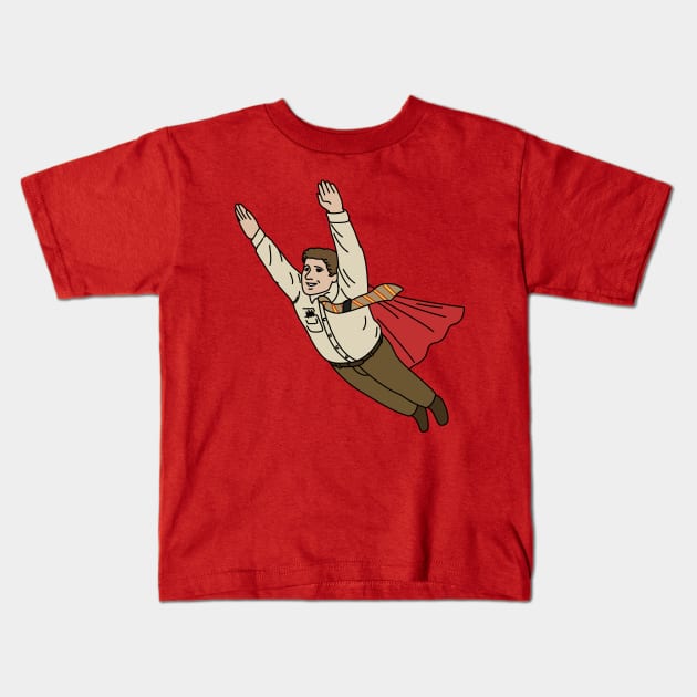 Bob Newby Superhero Kids T-Shirt by Cammerel